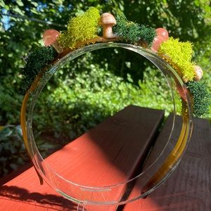 Orange Love Moss Mushroom Headband